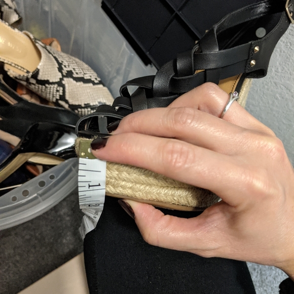 Fergalicious Black Wedge Sz5.5 - Picture 11 of 12